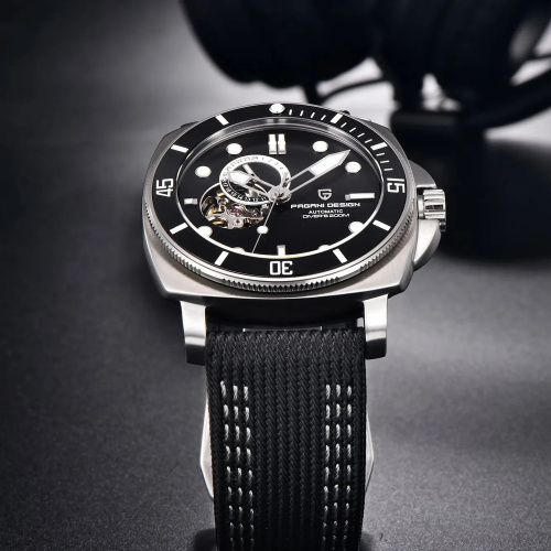 Часы мужские Pagani Design PD-1736 Silver-Black-1